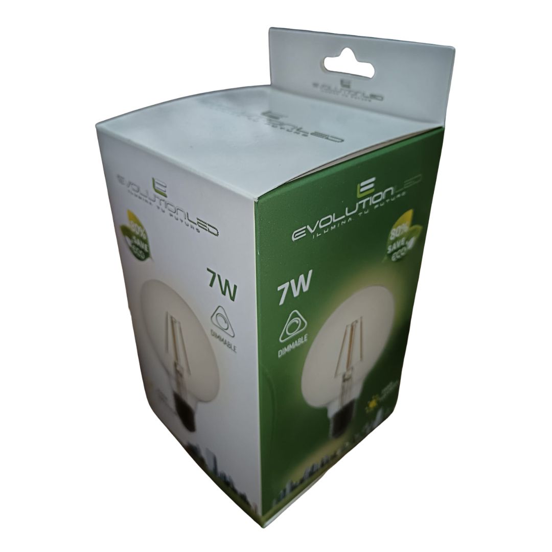 LAMPARA LED G95 7W  DIM LUZ CALIDA