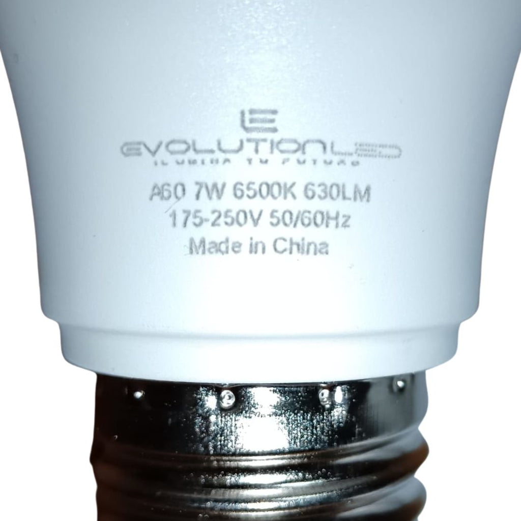 LAMPARA LED A60 7W LUZ FRIA