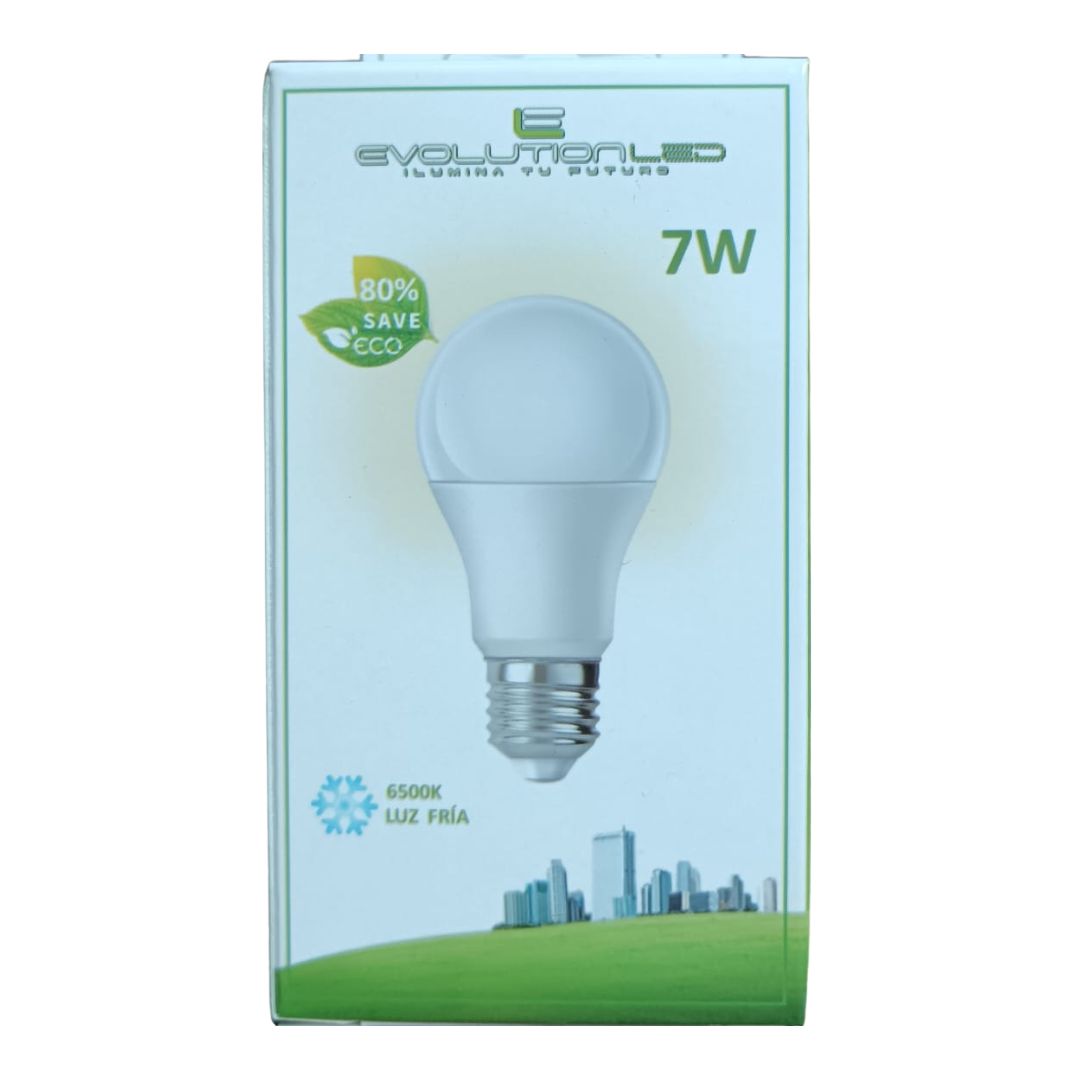 LAMPARA LED A60 7W LUZ FRIA