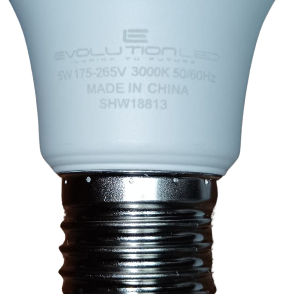 LAMPARA LED A60 5W LUZ CALIDA