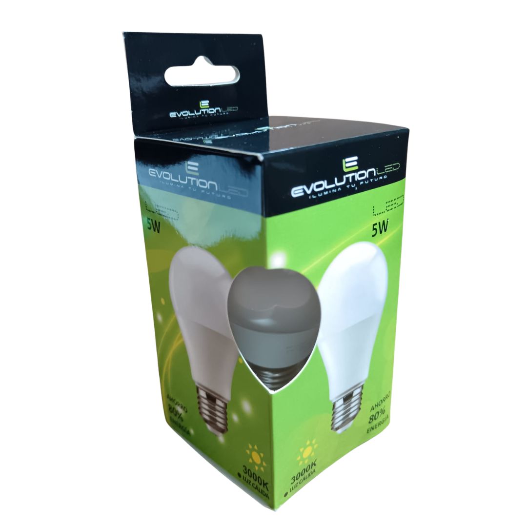 LAMPARA LED A60 5W LUZ CALIDA