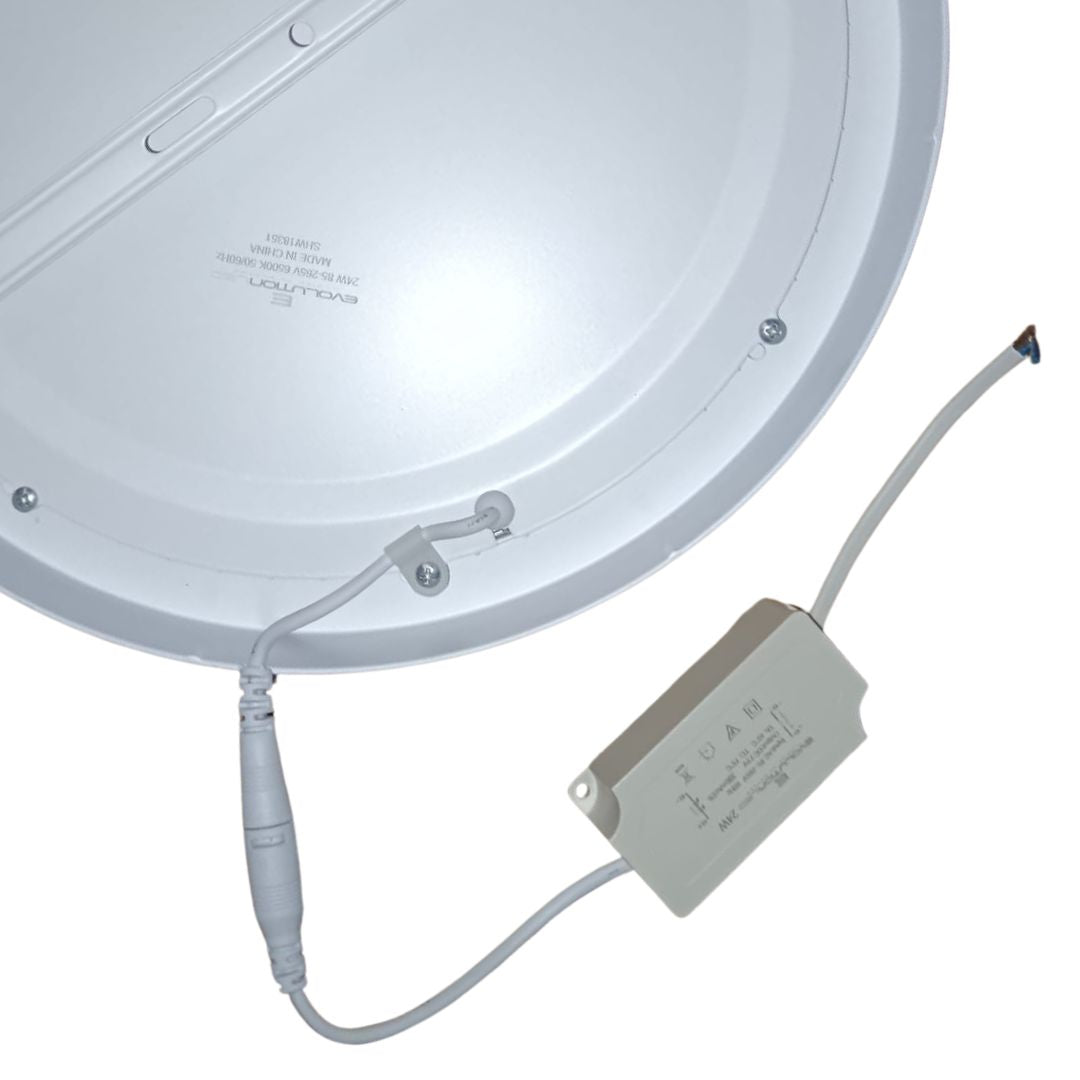 LUMINARIA SUPERFICIE REDONDA 24W LUZ FRIA