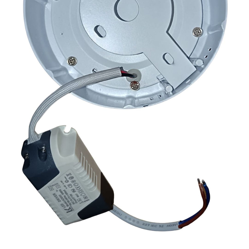 LUMINARIA SUPERFICIE REDONDA 6W LUZ CALIDA