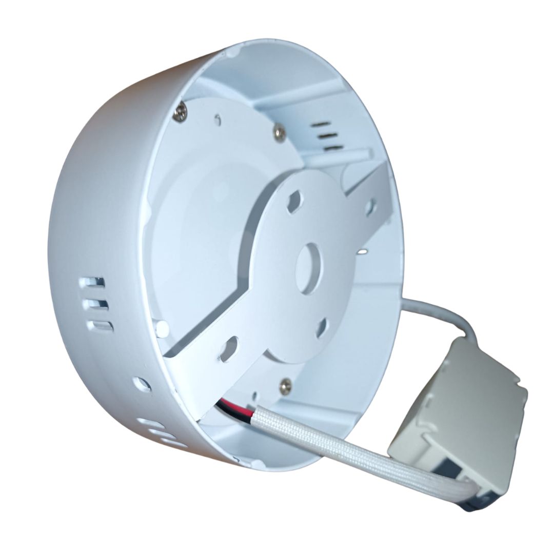 LUMINARIA SUPERFICIE REDONDA 6W LUZ CALIDA