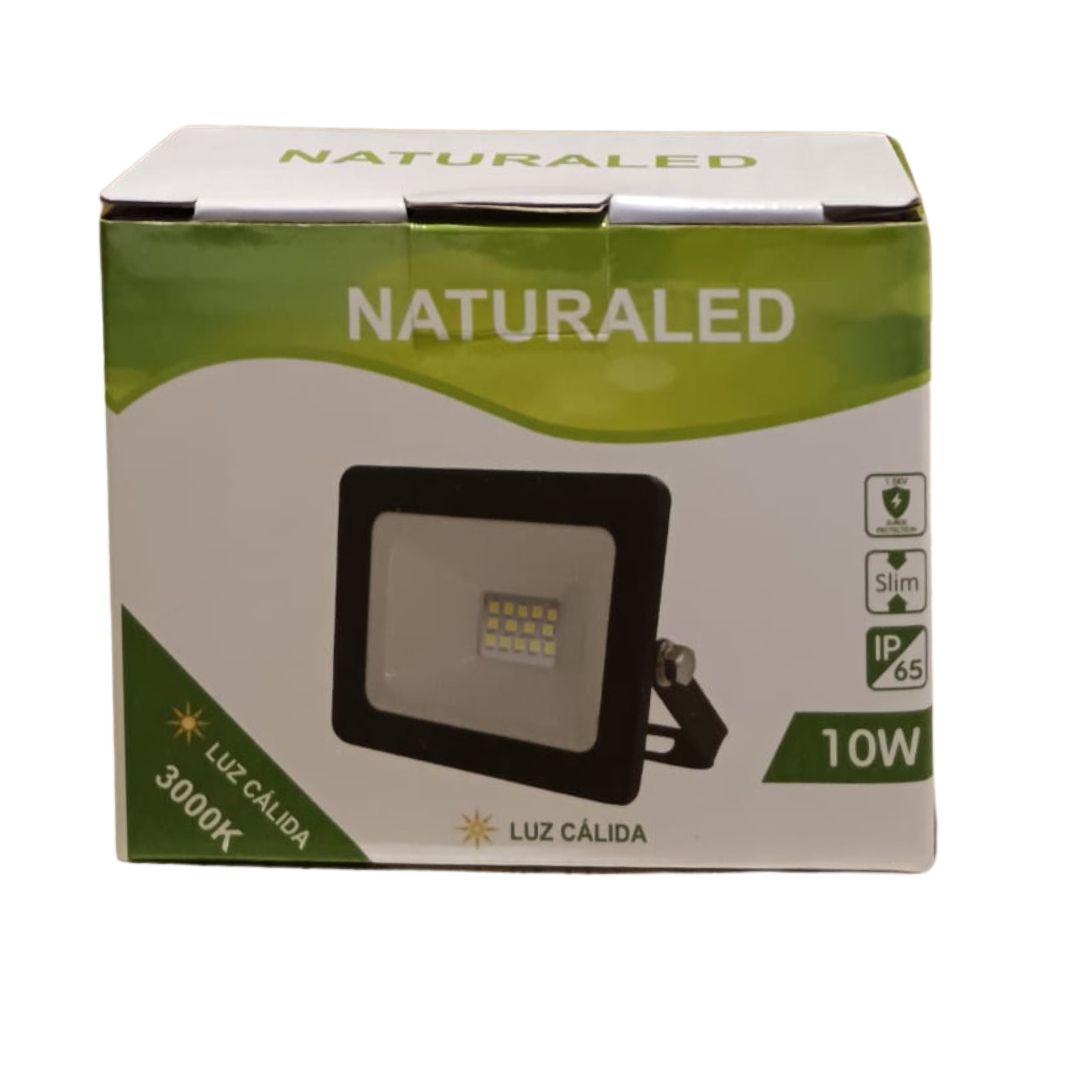 Reflector Led  10w  NATURALED LUZ CALIDA