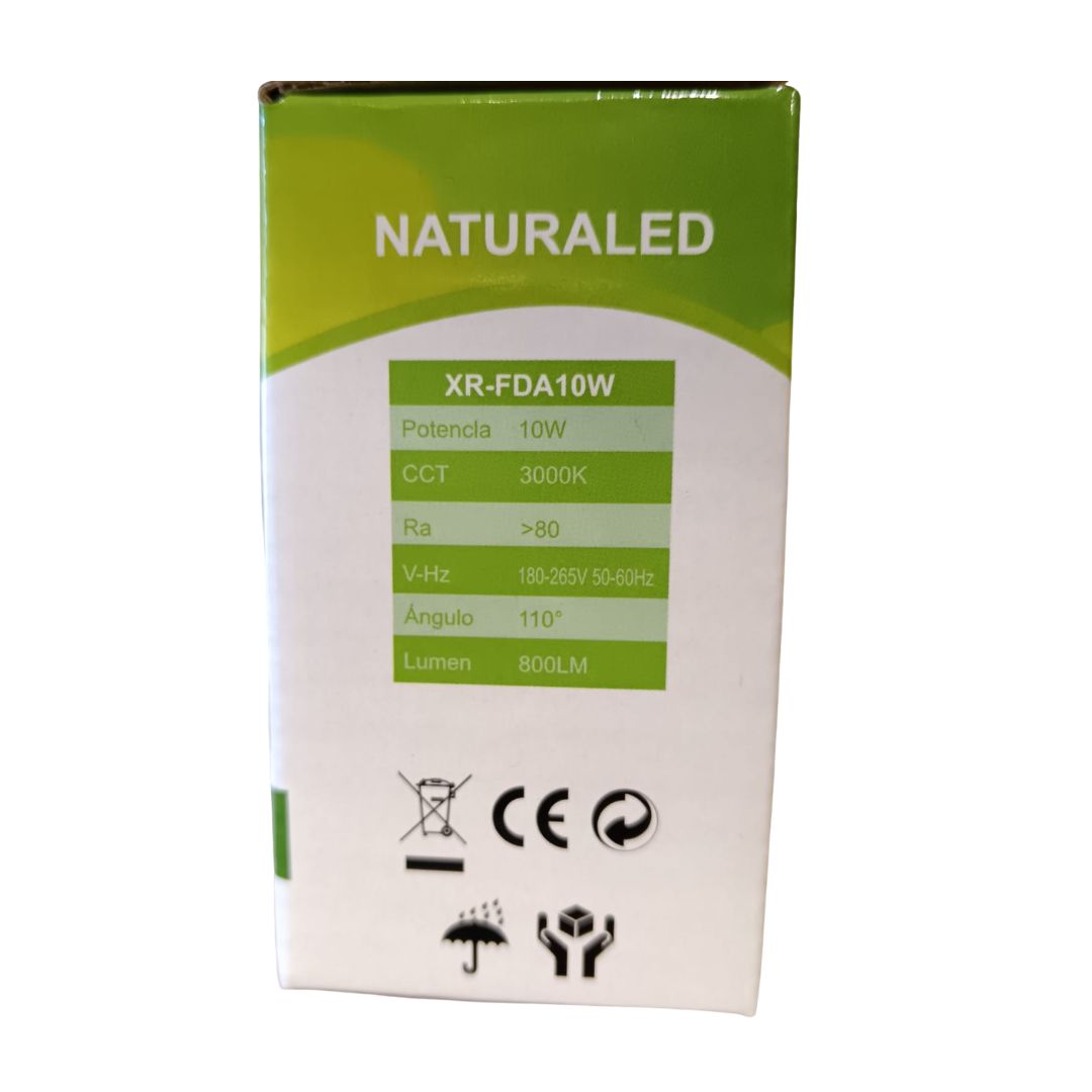 Reflector Led  10w  NATURALED LUZ CALIDA