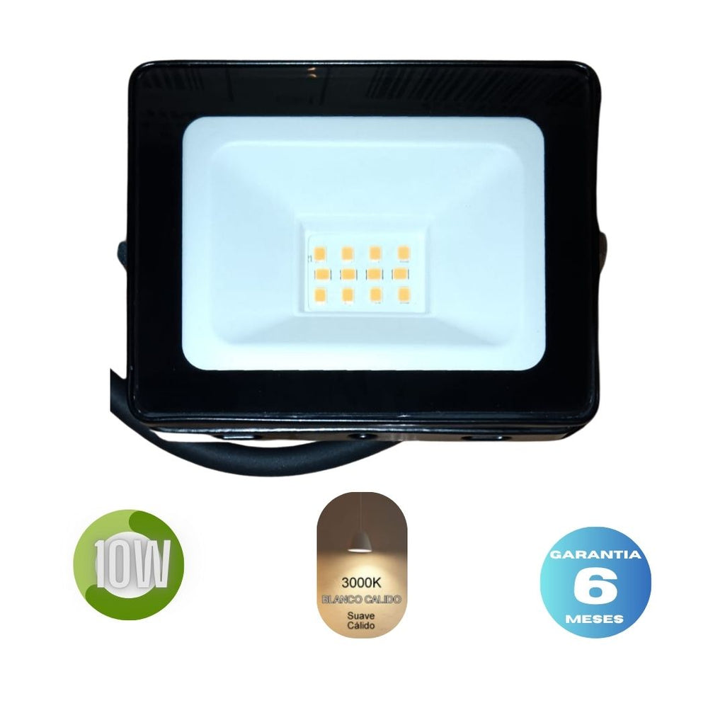 Reflector Led  10w  NATURALED LUZ CALIDA