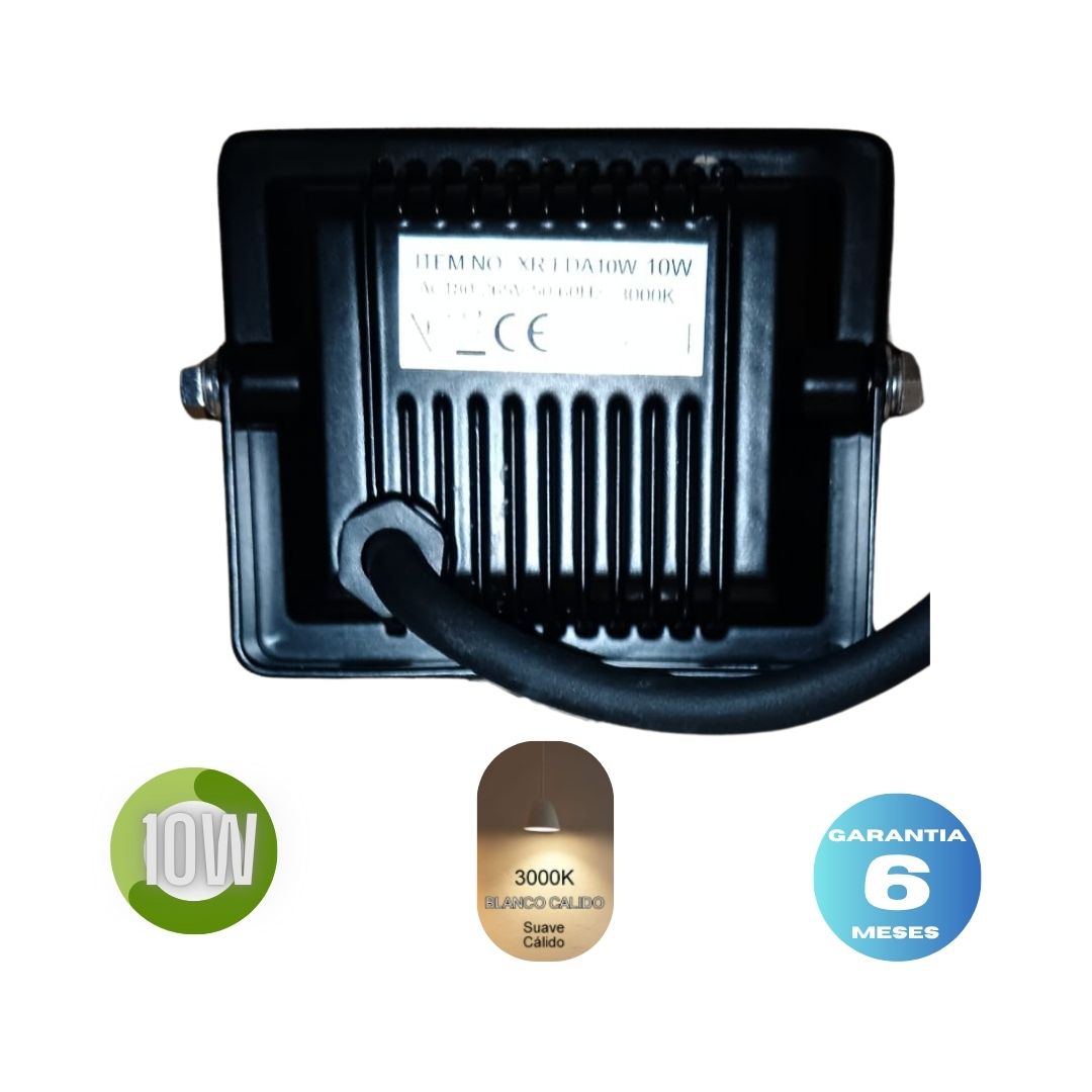 Reflector Led  10w  NATURALED LUZ CALIDA