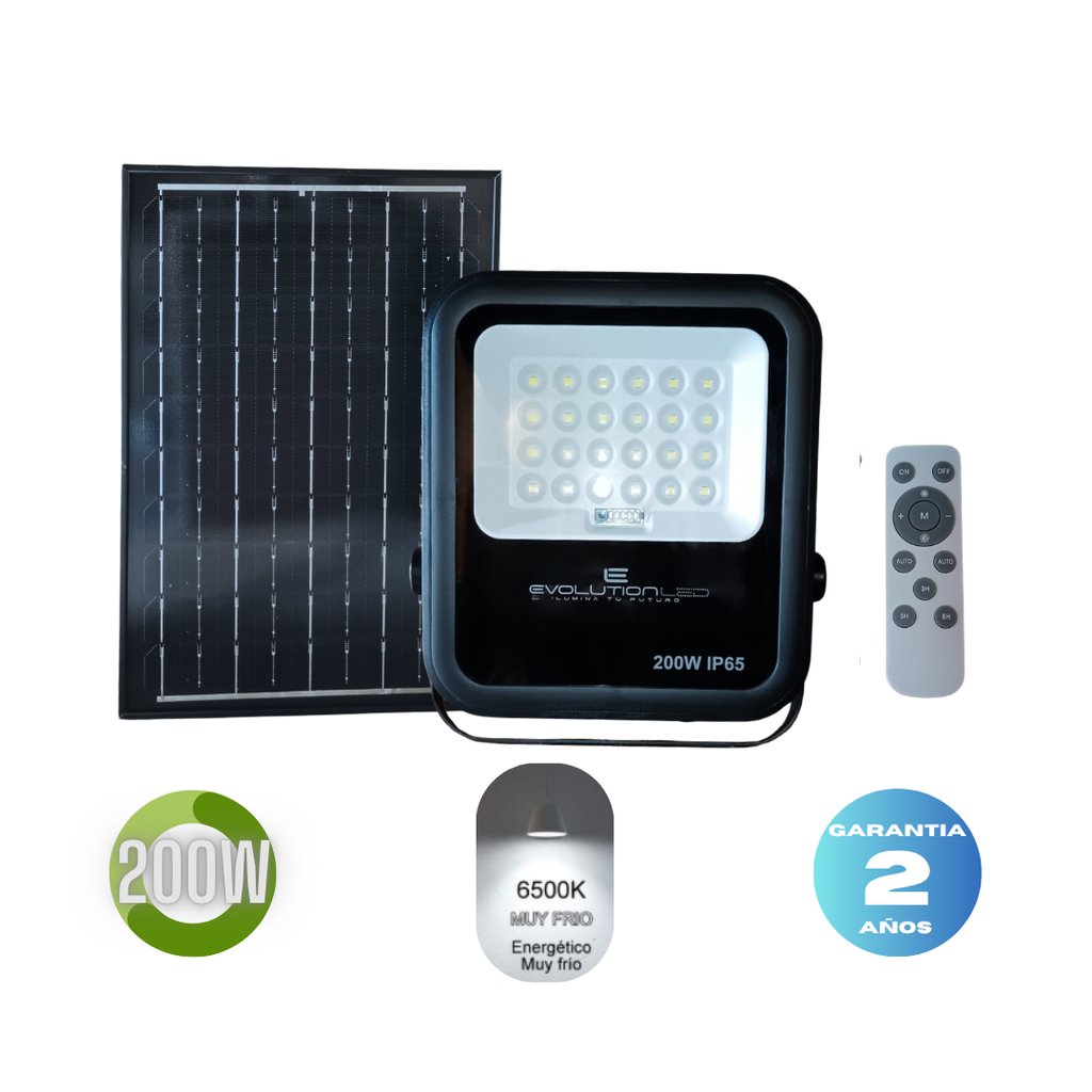 Reflector Led Solar 200w  TK-01H Fria