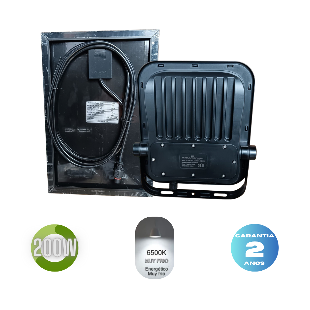 Reflector Led Solar 200w  TK-01H Fria