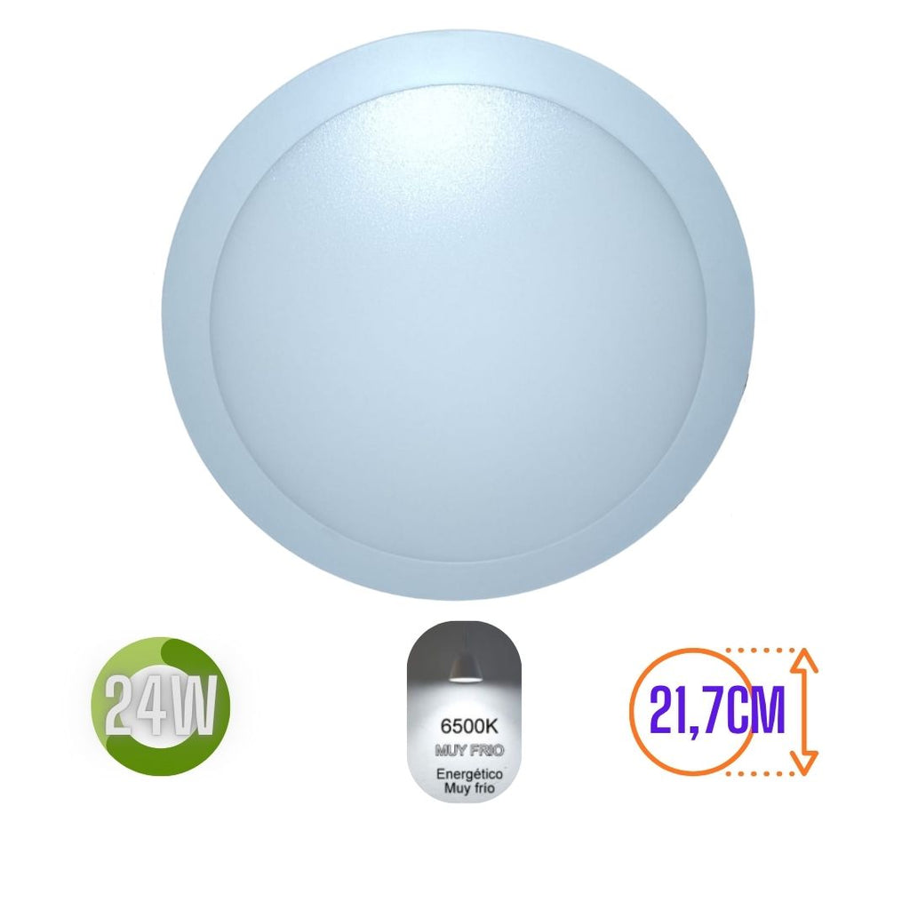LUMINARIA EMPOTRAR 24W LUZ FRIA