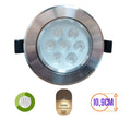 LUMINARIA EMPOTRAR 7W LUZ CALIDA
