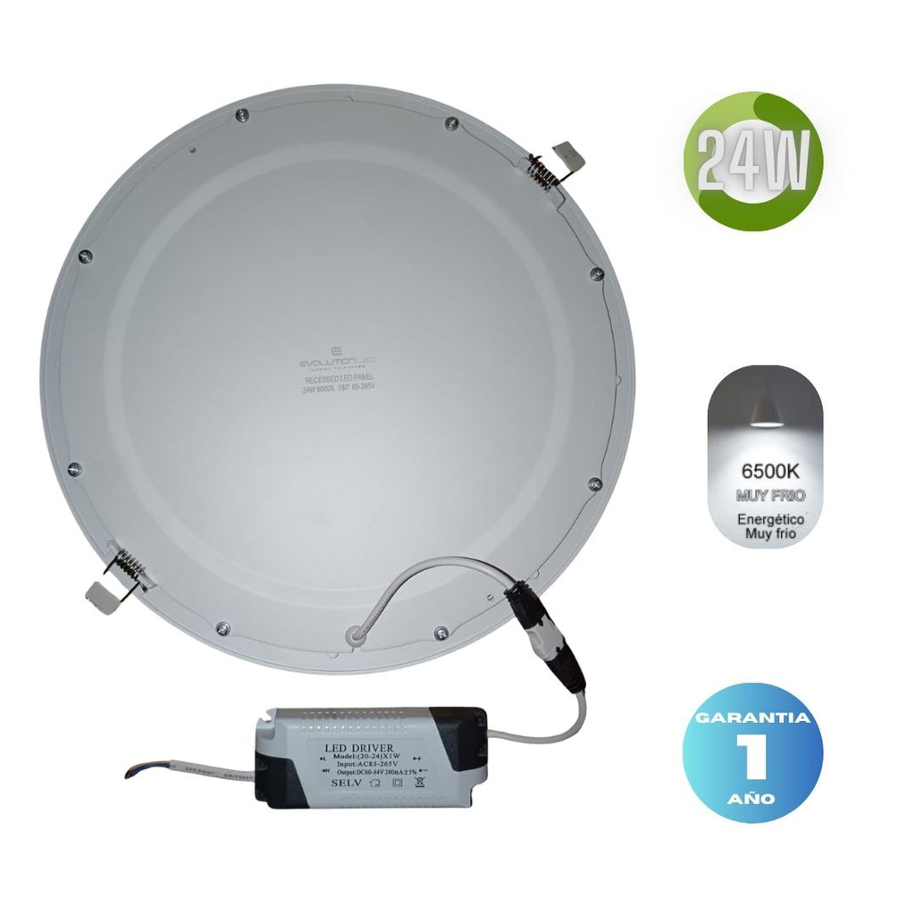 LUMINARIA EMPOTRAR 24W LUZ FRIA