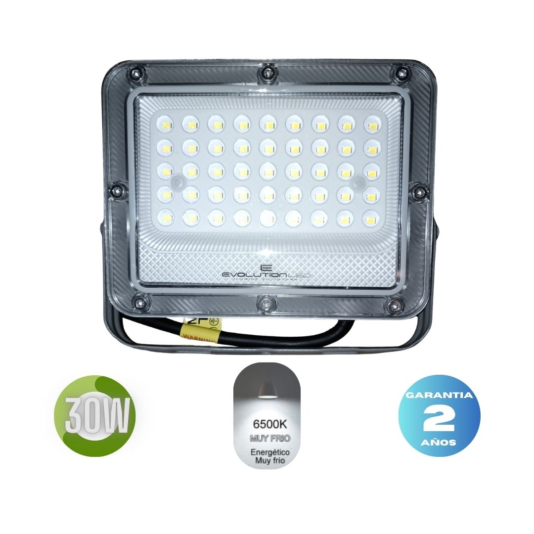 Reflector Led  30w  BK-05 LUZ FRIA