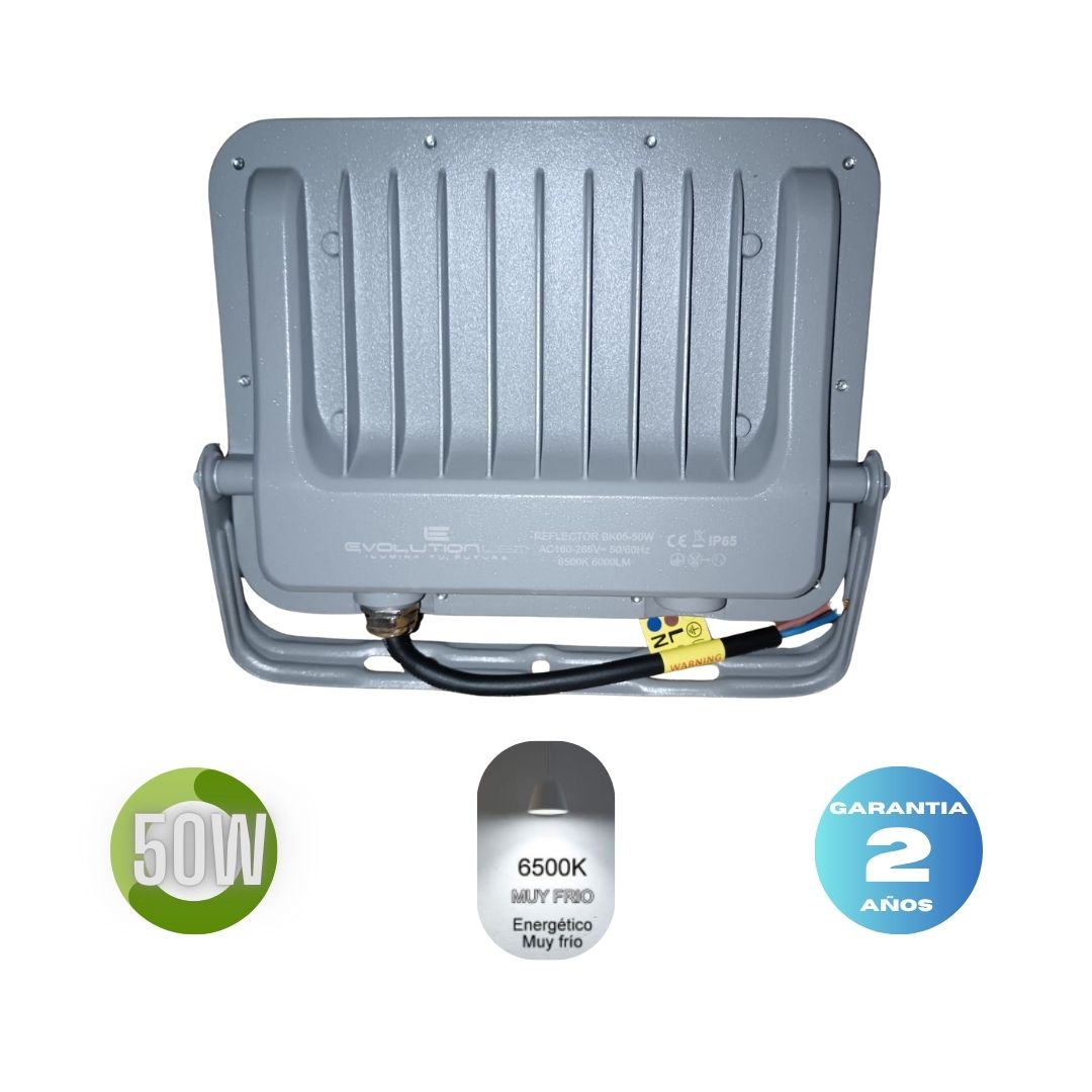 Reflector Led  50w  BK-05 LUZ FRIA