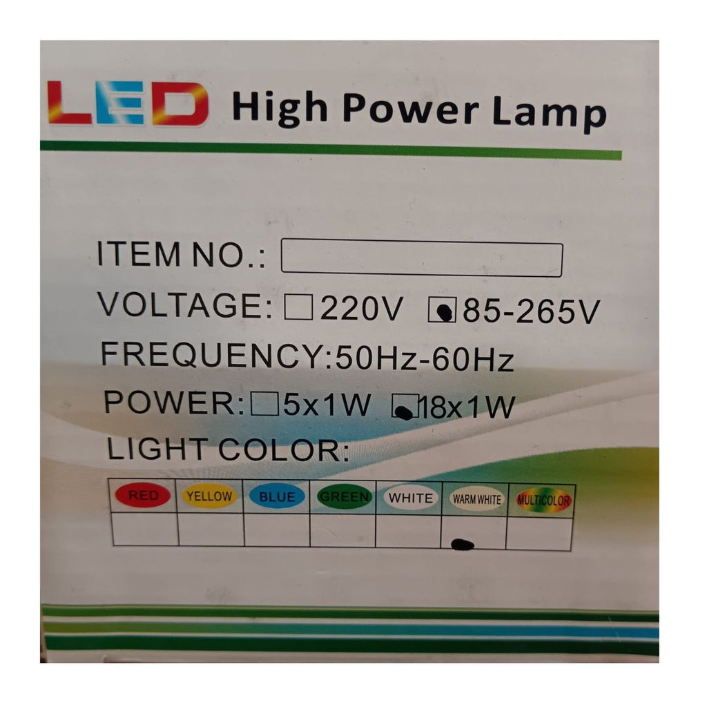 LUMINARIA EMPOTRAR 18W LUZ CALIDA