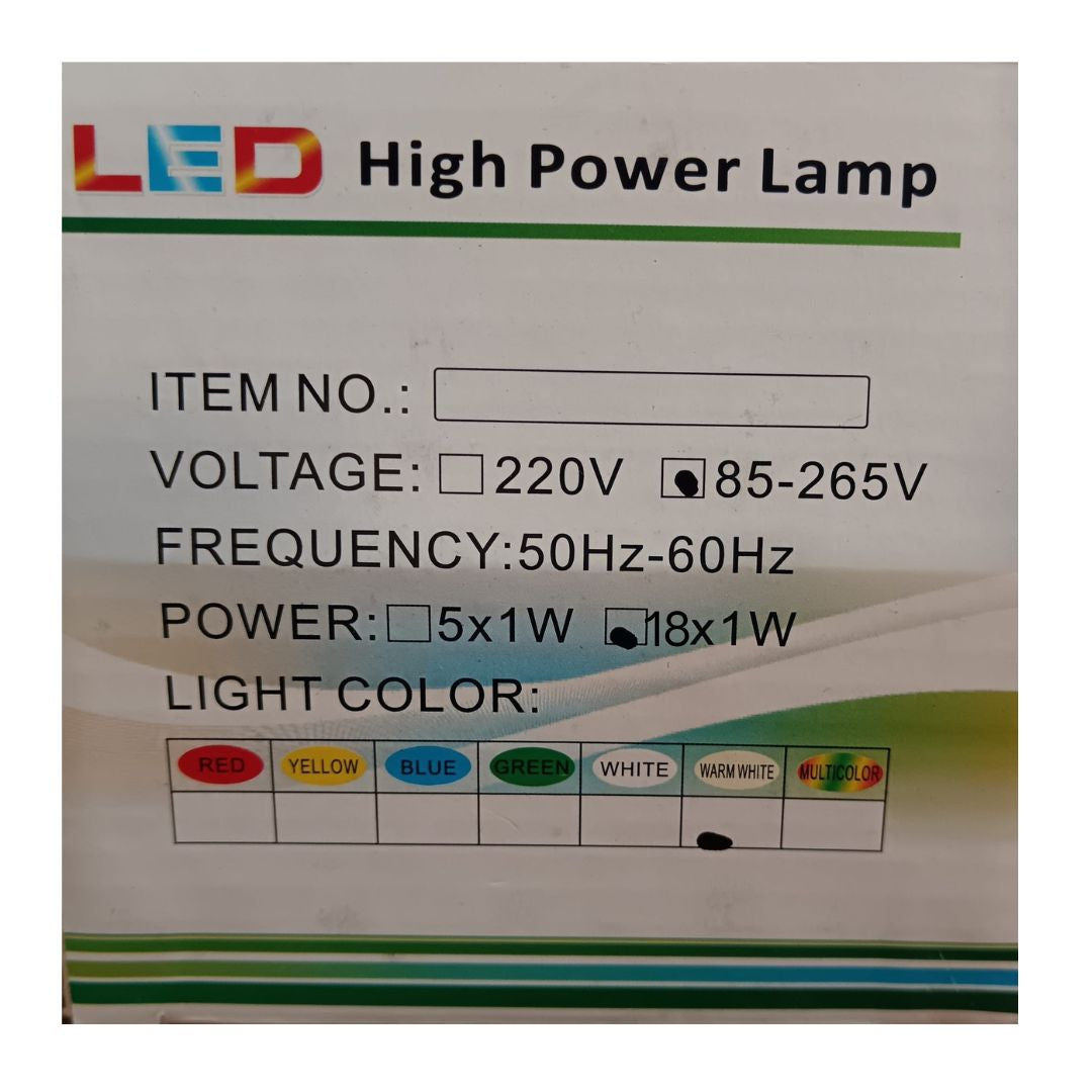 LUMINARIA EMPOTRAR 18W LUZ CALIDA