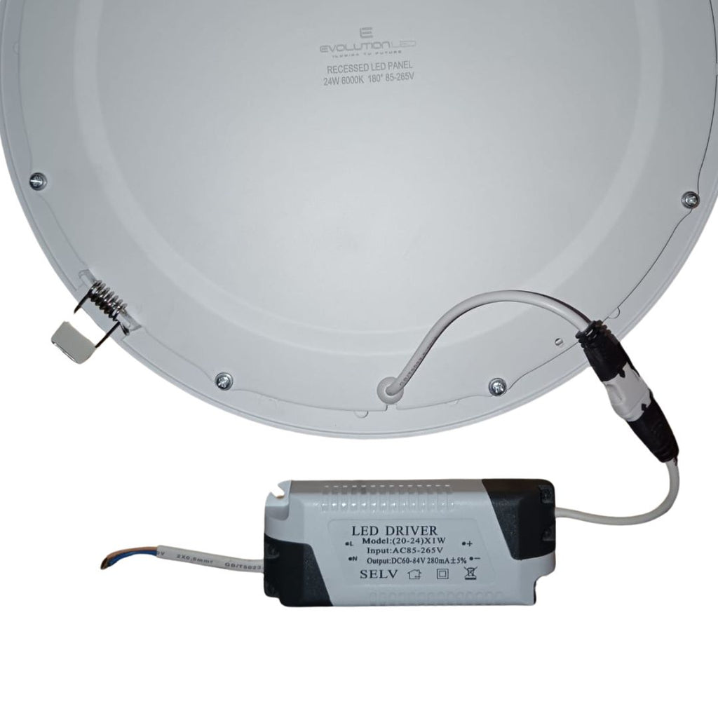 LUMINARIA EMPOTRAR 24W LUZ FRIA