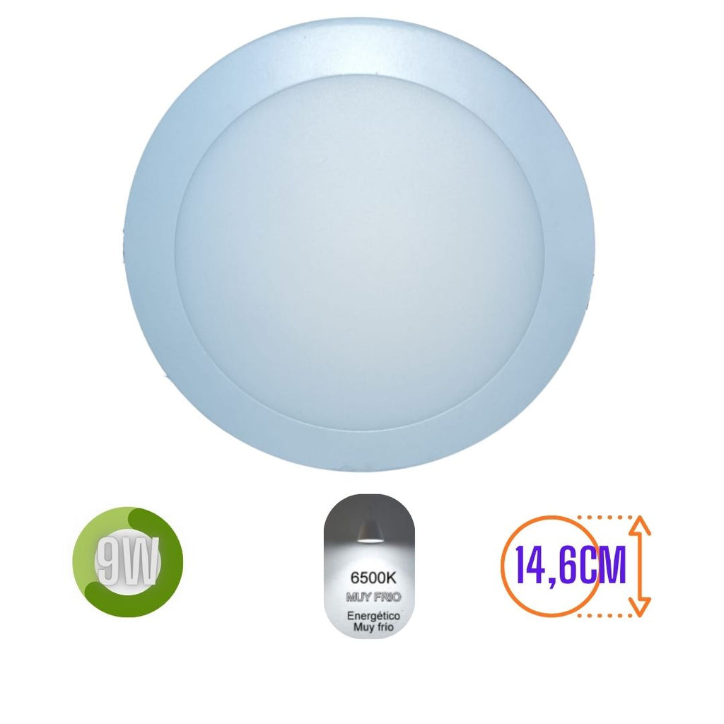 LUMINARIA EMPOTRAR 9W LUZ FRIA