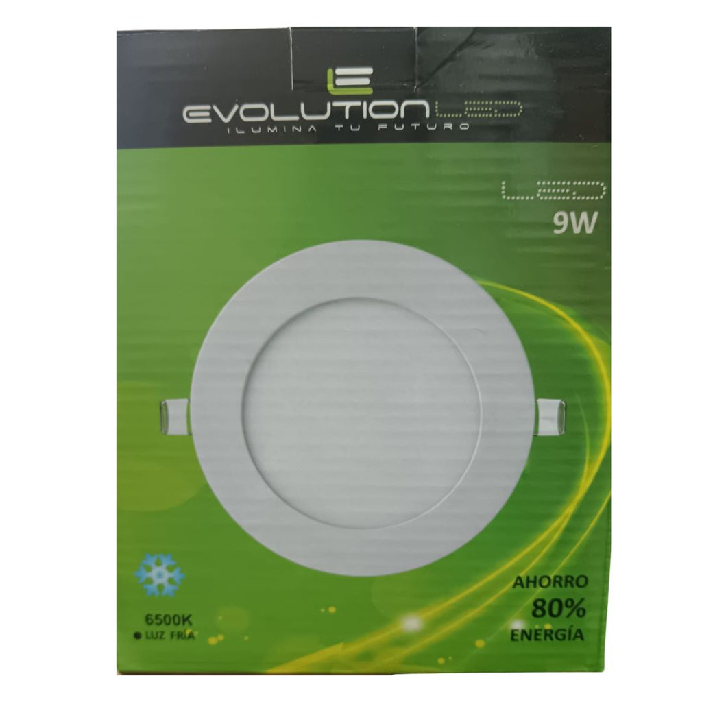 LUMINARIA EMPOTRAR 9W LUZ FRIA
