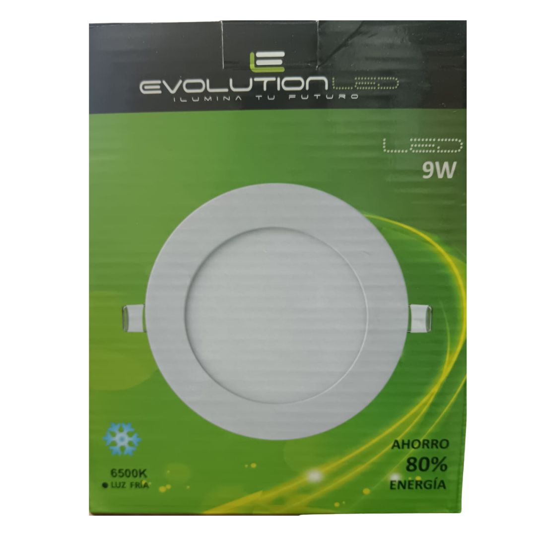 LUMINARIA EMPOTRAR 9W LUZ FRIA