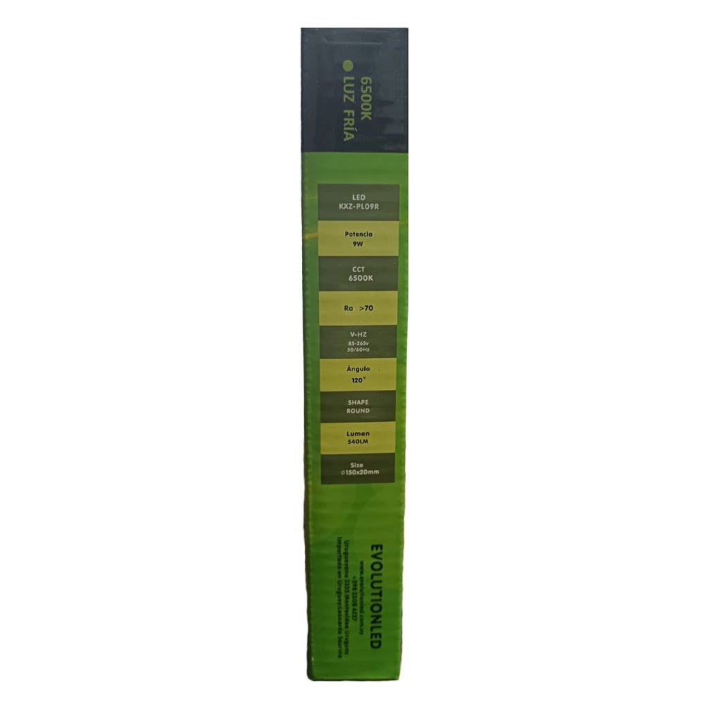 LUMINARIA EMPOTRAR 9W LUZ FRIA