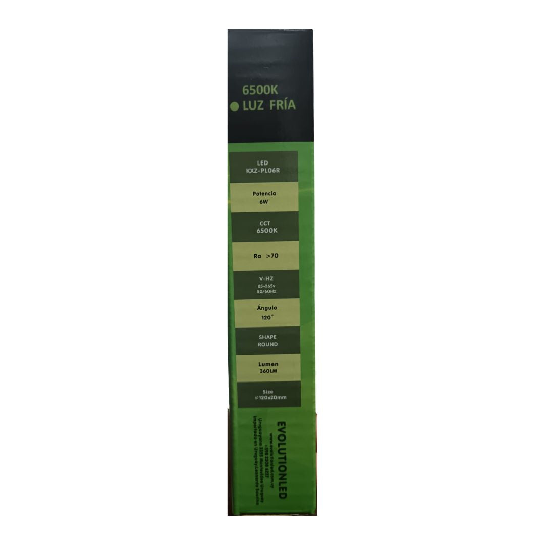 LUMINARIA EMPOTRAR 6W LUZ FRIA