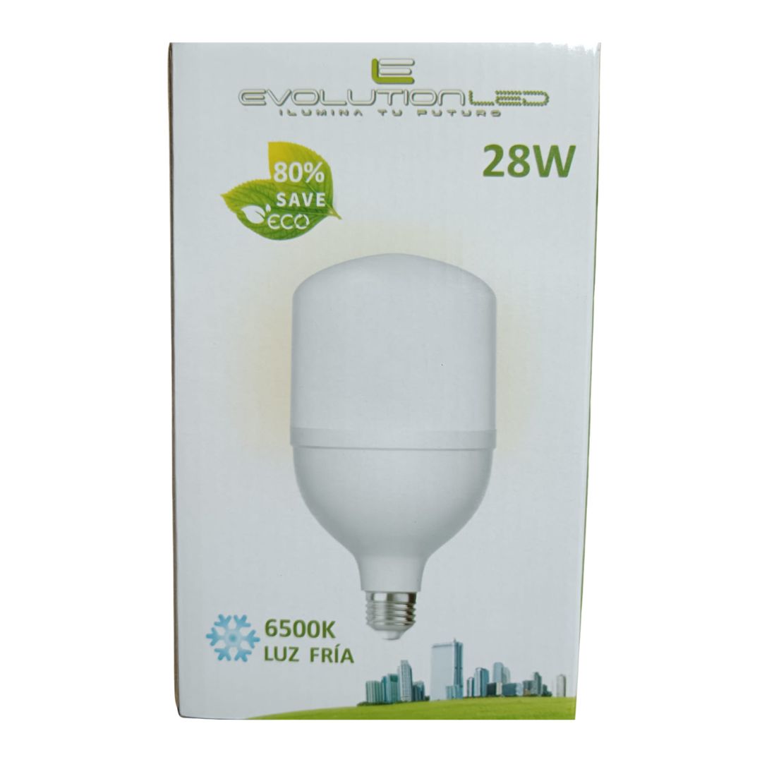 LAMPARA LED SERIE T100 28W LUZ FRIA