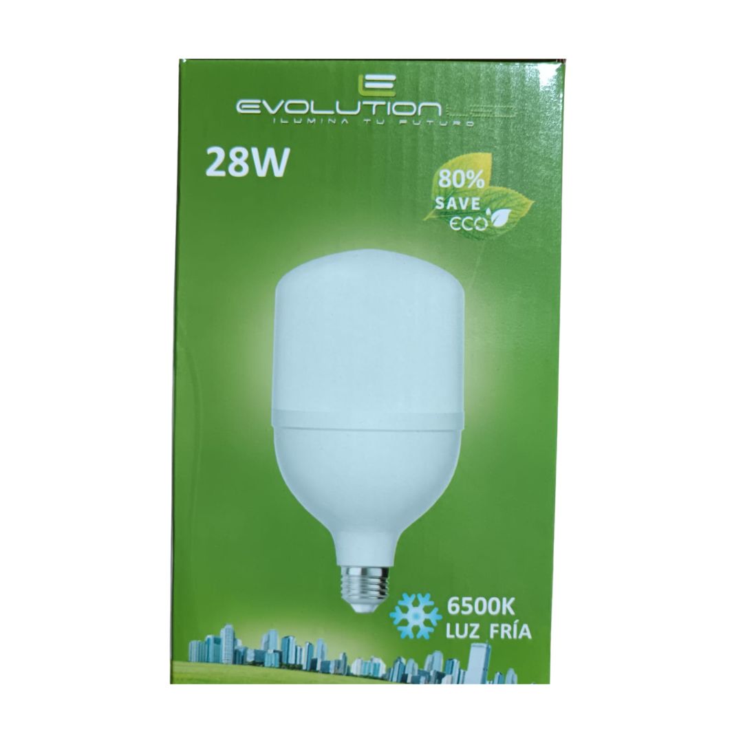 LAMPARA LED SERIE T100 28W LUZ FRIA