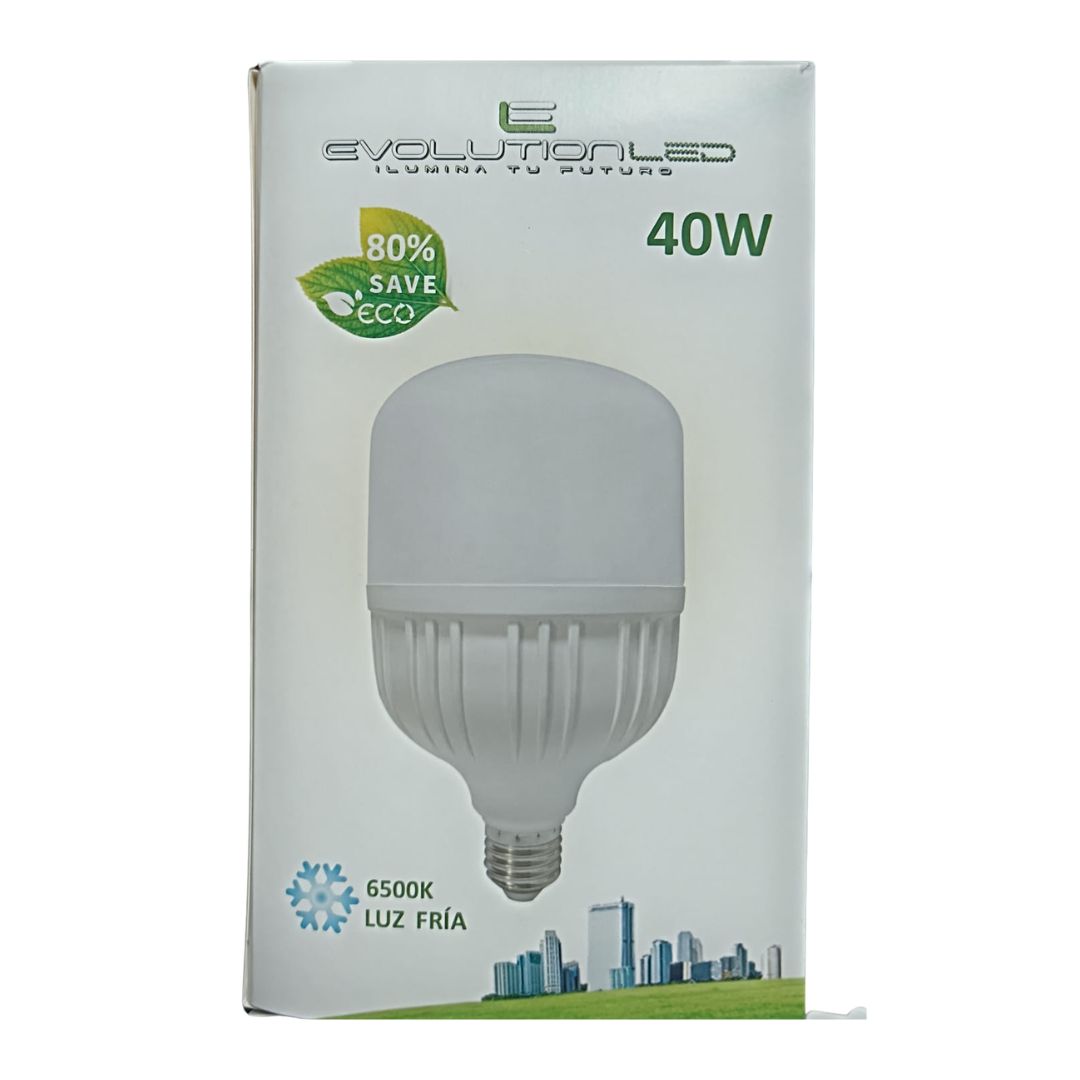 LAMPARA LED SERIE T100 40W LUZ FRIA