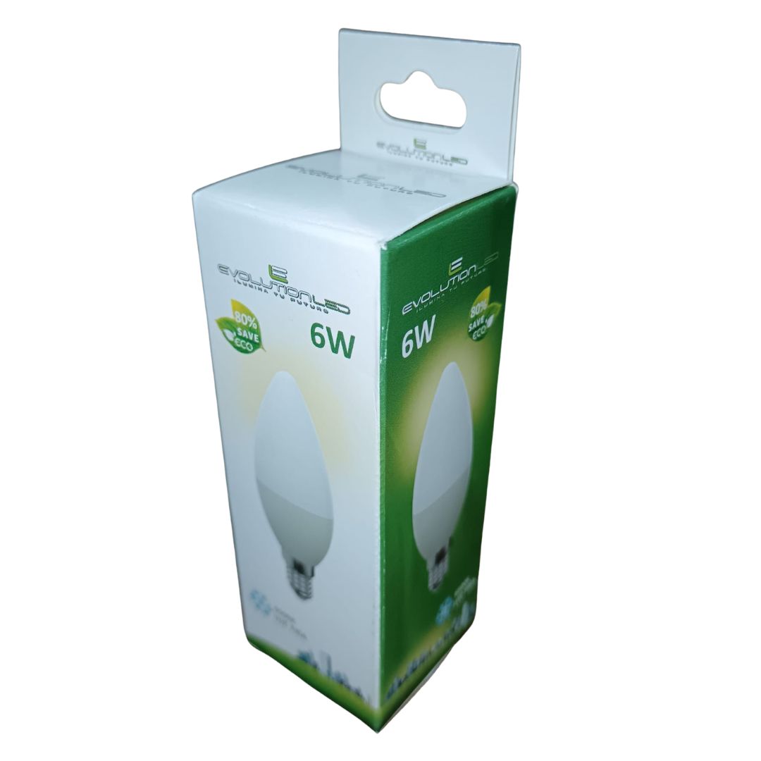 LAMPARA LED C37 6W LUZ FRIA