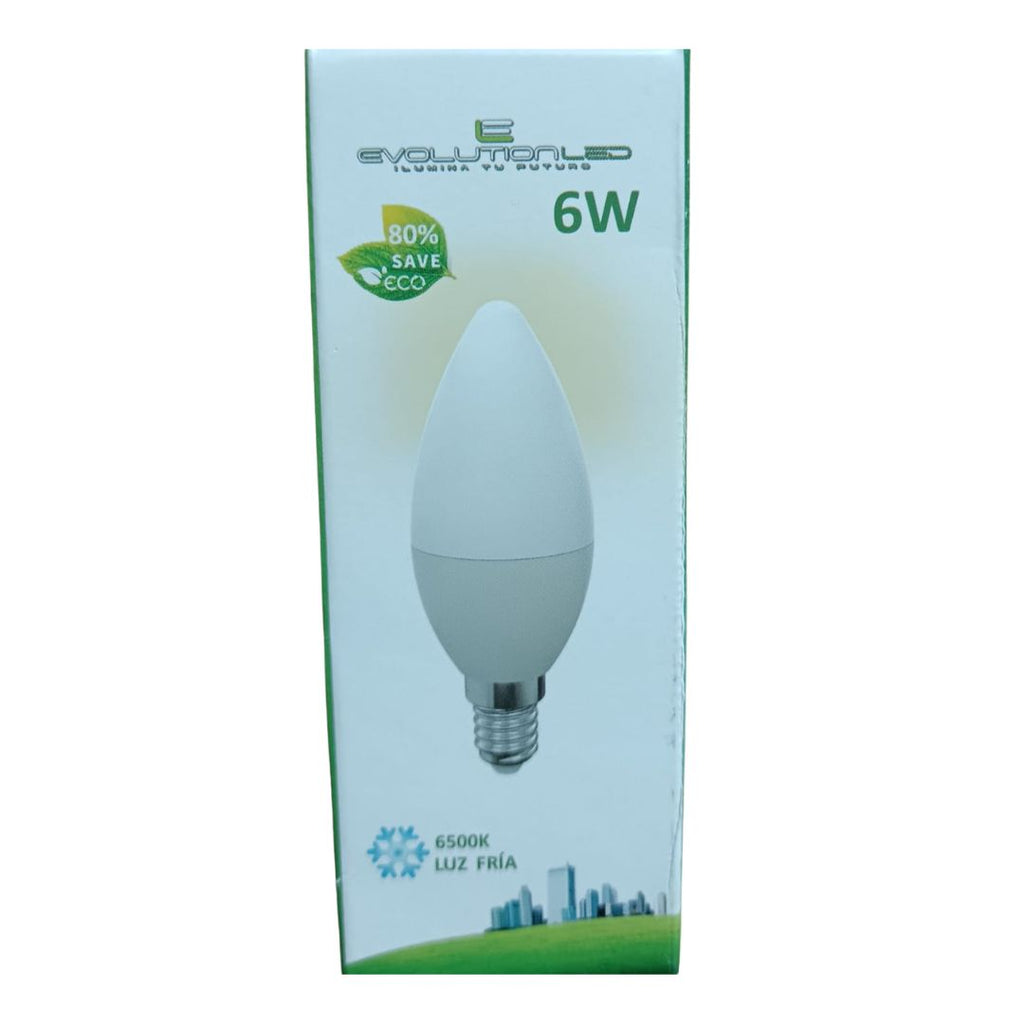 LAMPARA LED C37 6W LUZ FRIA
