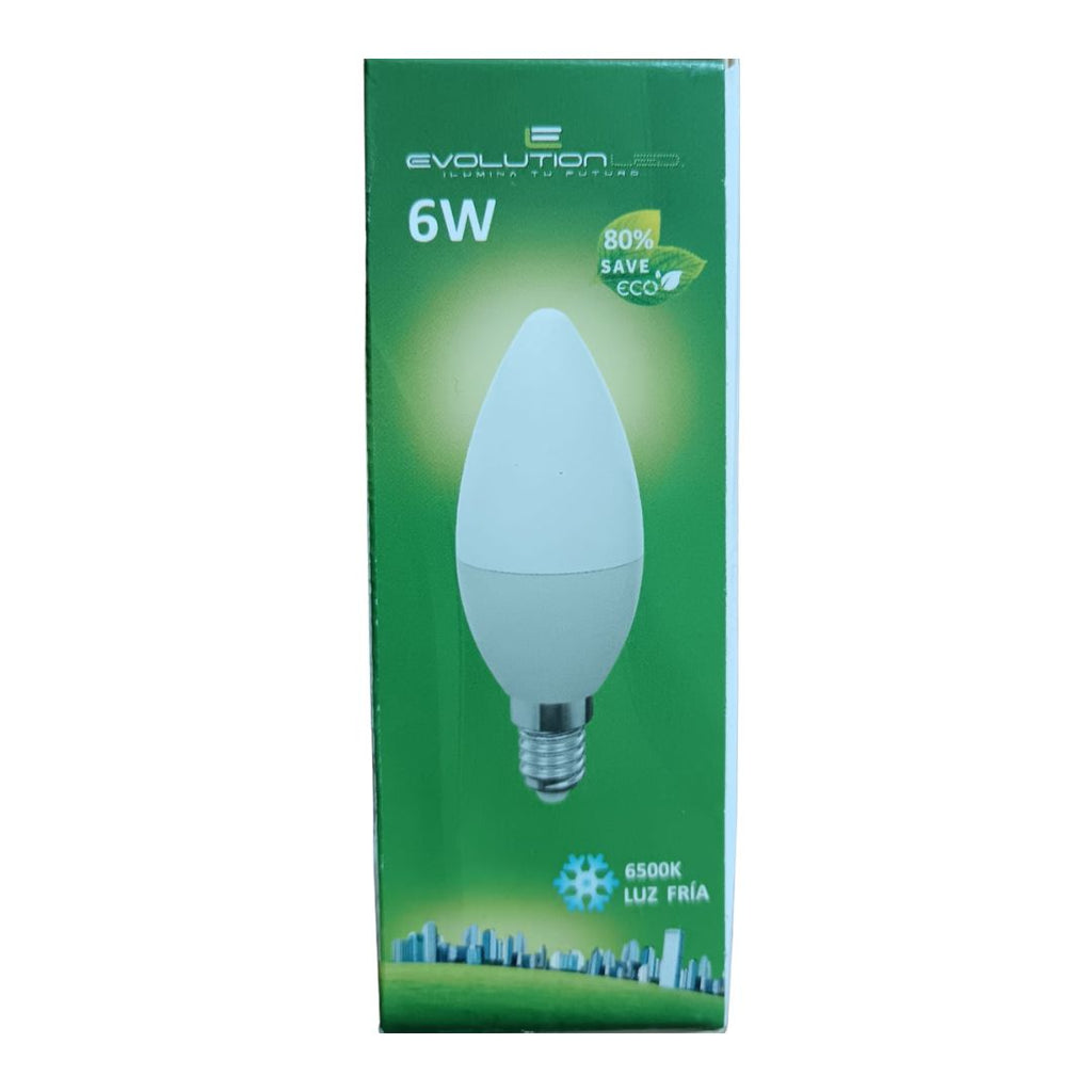 LAMPARA LED C37 6W LUZ FRIA