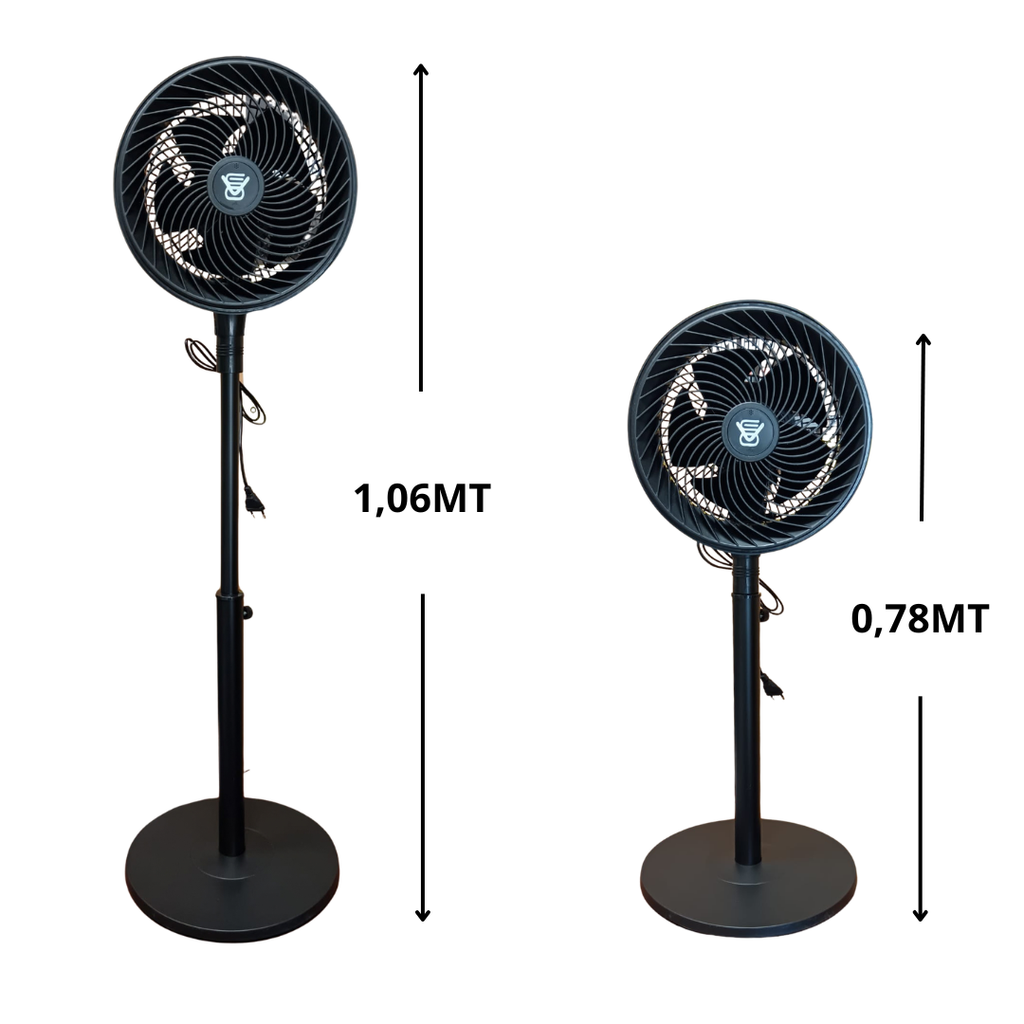 Ventilador Circulación NEGRO